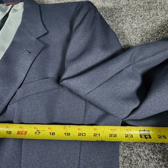 Jack Nicklaus Tournament Series Gold Button Navy Blue Sport Coat Blazer 44XL - Picture 11 of 14